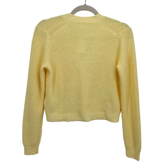 NEW J. Crew Crewcuts Factory Girls XL Sweater Cardigan Yellow V-Neck Button Knit - Picture 3 of 9